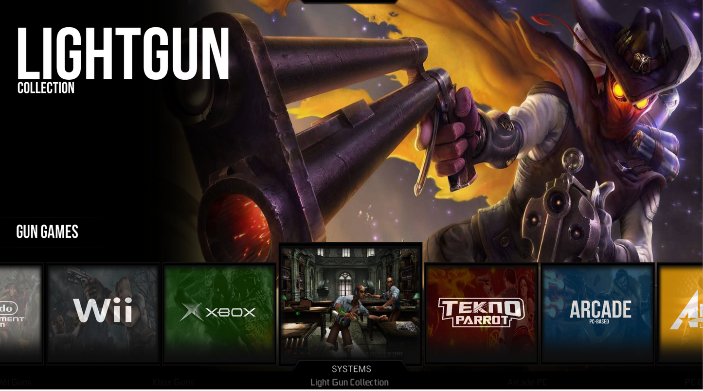 ALL NEW 2025 Ultimate Windows PC/ 512GB Sinden Gun Edition Powered by RetroFE! Plug and Play!