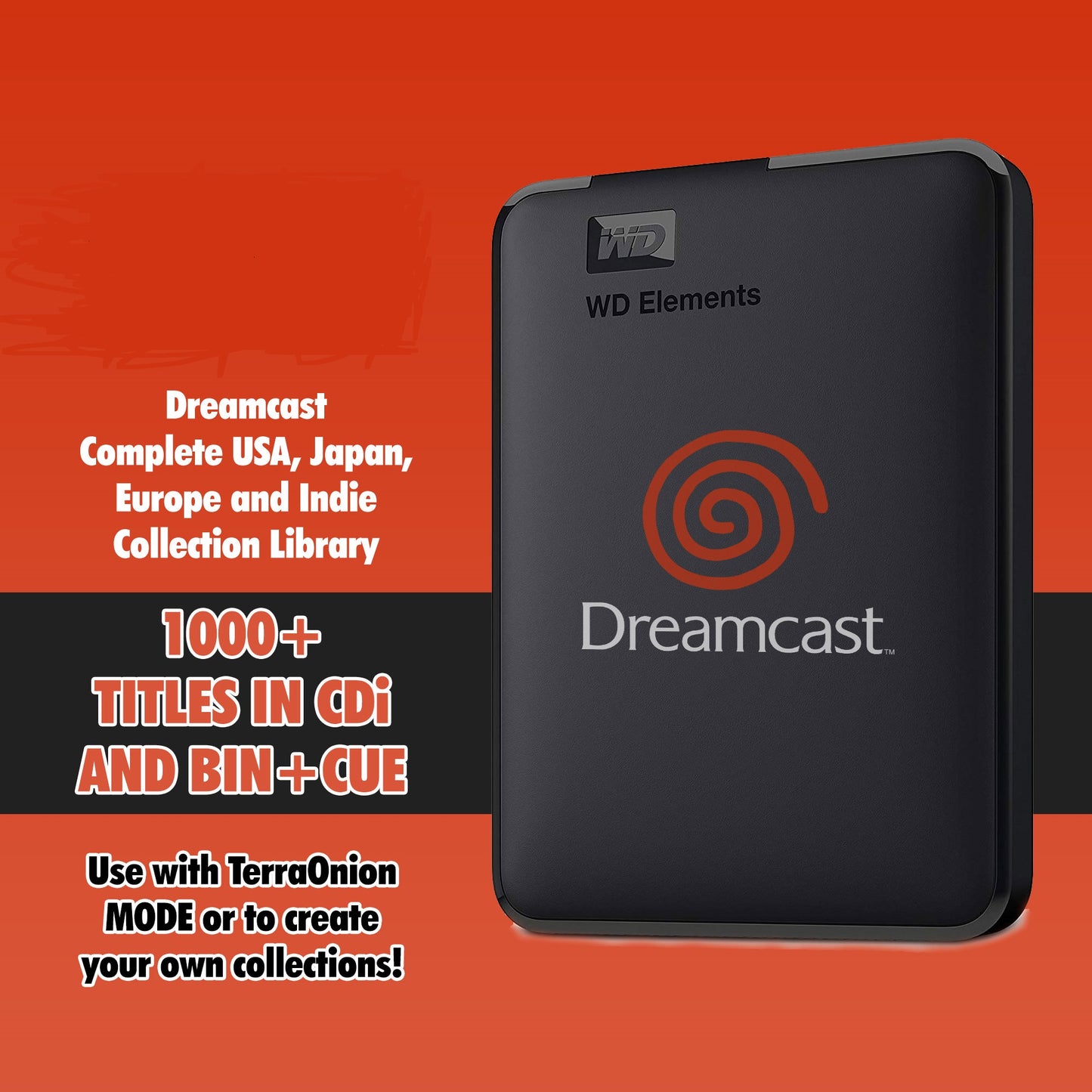 Nintendo DreamCast TOSEC Complete Collection 500GB HDD for Backup & Archival!