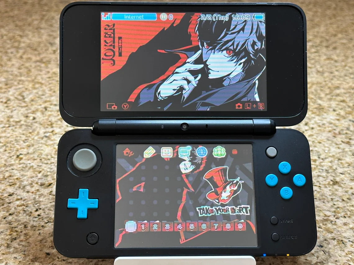 Customizable New Nintendo 2DS XL - with 128GB Games + Extras! New!