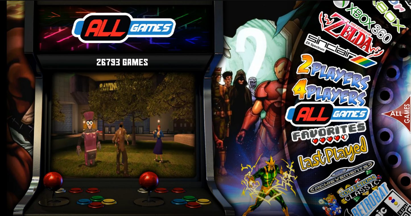 All NEW 2025 Ultimate RetroBat V6 up to 18TB HDD for Steam Deck/Asus Ally/PC Front Ends Plug and Play Up to 280+ Systems Setup!