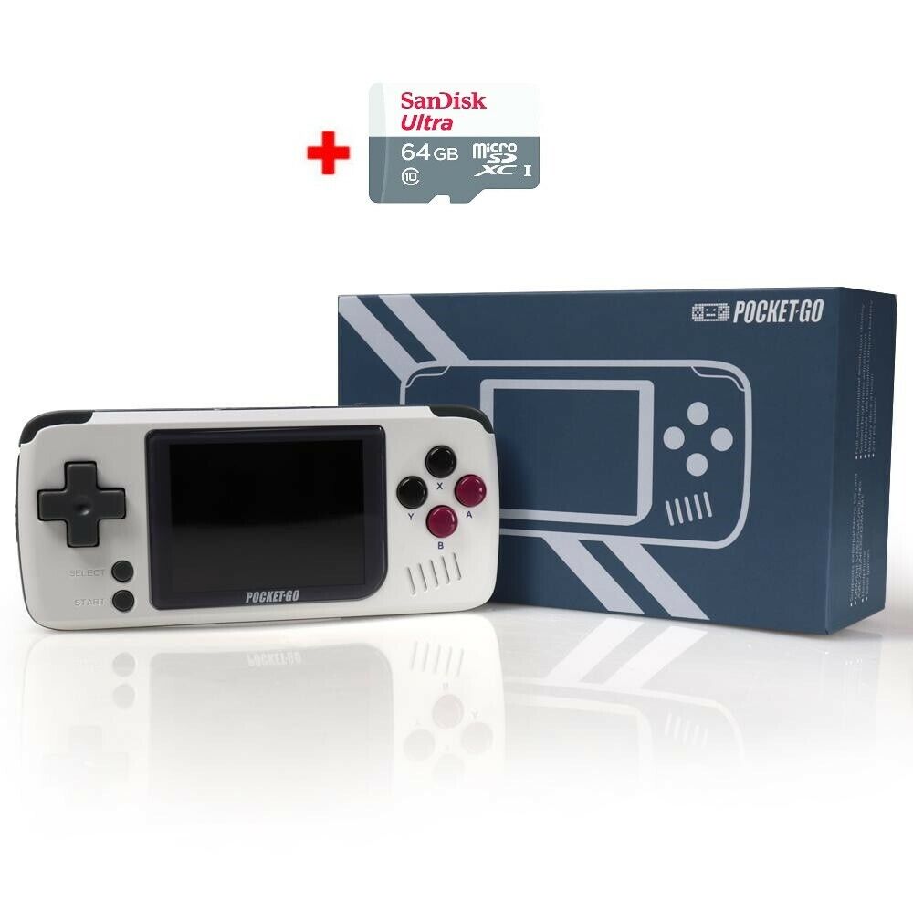 PocketGo Handheld Game Console (2.4" Screen) with 64GB Ready to Play!