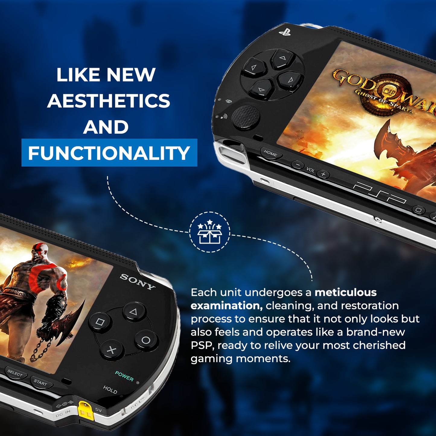 [Pre Order] Custom PlayStation Portable (PSP1000) Bundle 128GB Base up to 256GB, USB C Upgrade Included!