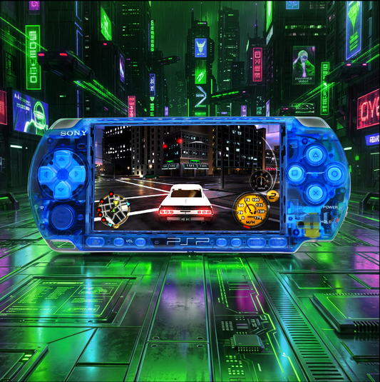 [Pre Order] Custom PlayStation Portable (PSP3000) 32GB Bundle up to 256GB, IPS Screen/USB C/Tactile Button Upgrade