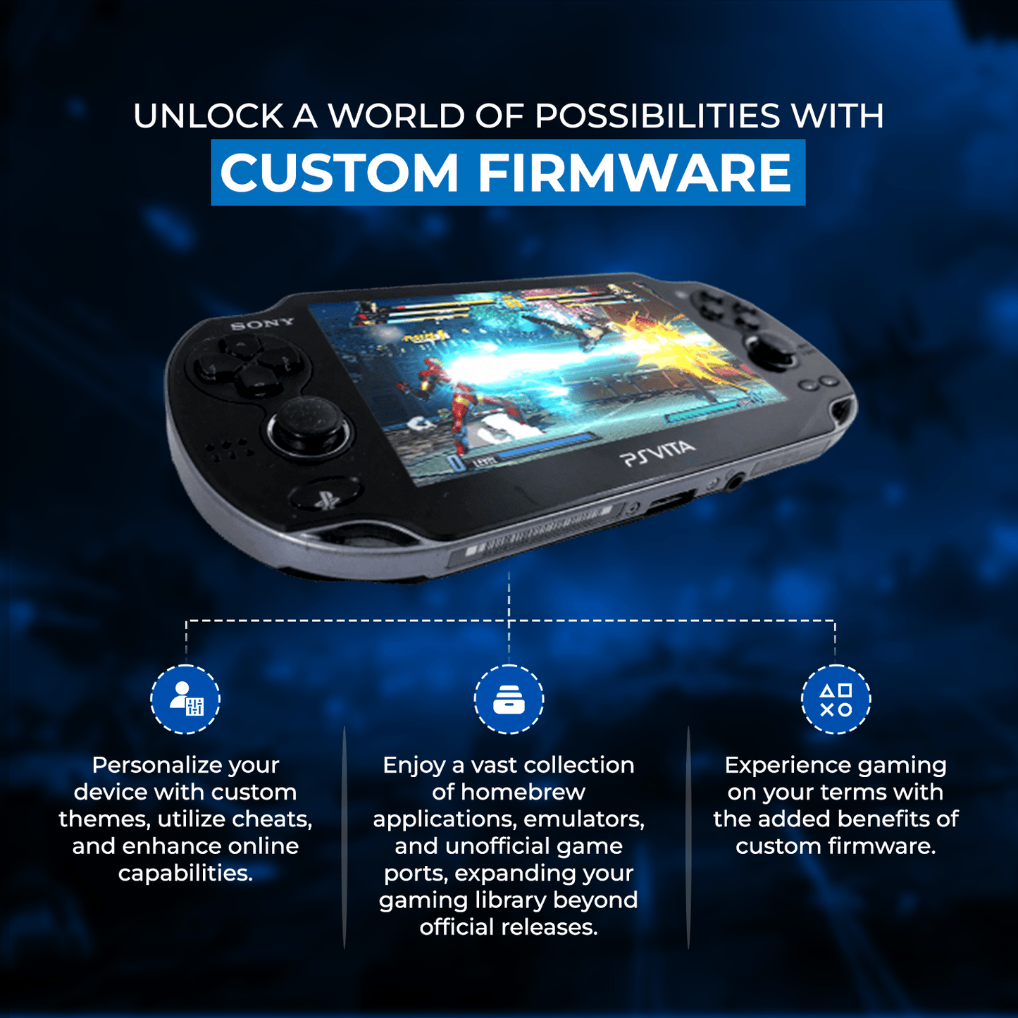 [Pre Order] Custom PlayStation Vita OLED Bundle 156GB Base up to 1TB, USB C / Pro Grip Case Upgrade Included!