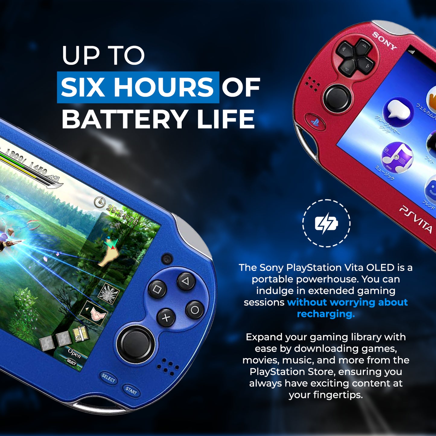 [Pre Order] Custom PlayStation Vita OLED Bundle 156GB Base up to 1TB, USB C / Pro Grip Case Upgrade Included!