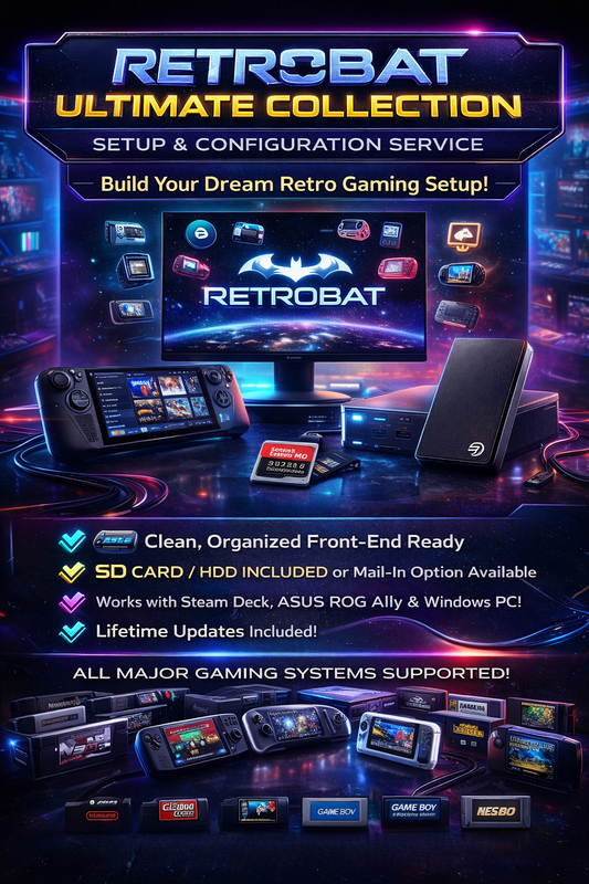 Ultimate Nintendo Collection Setup for PC, ASUS Ally & Steam Deck – Powered by RetroBat (Up to 5TB)