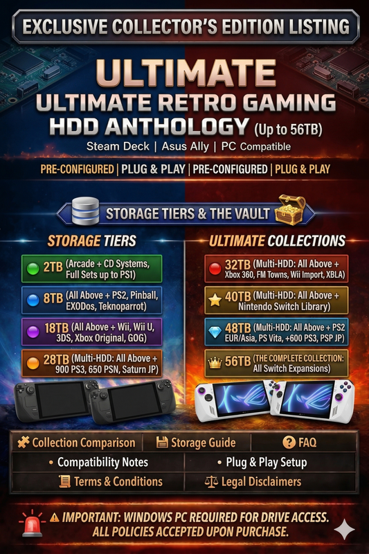 🕹️ Supreme Emulation Vault – The Ultimate 56TB Retro Gaming Library!