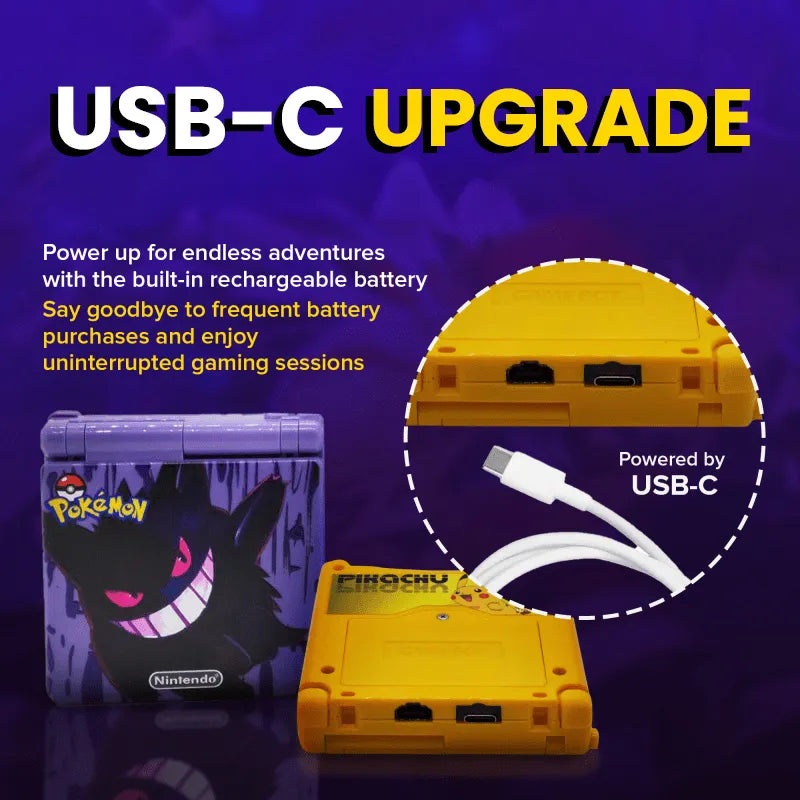 [Pre Order] Custom Nintendo Gameboy Advance SP USB C / IPS Screen Upgrade Included!