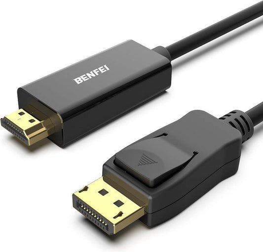 BENFEI 4K DisplayPort to HDMI 6 Feet Cable, Uni-Directional DP 1.2 to HDMI 1.4