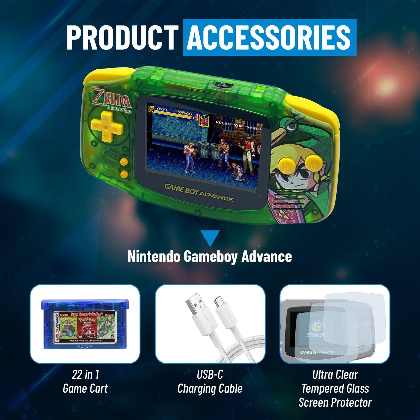 [Pre Order] Custom Nintendo Gameboy Advance USB C / IPS Screen Upgrade Included!