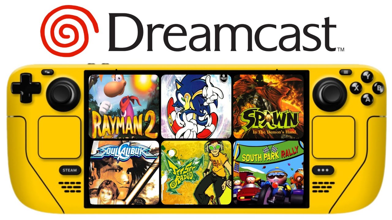 Ultimate Steam Deck Sega Dreamcast Up to 512GB Edition Powered by Batocera , Up to 720+ games with LIFE TIME updates