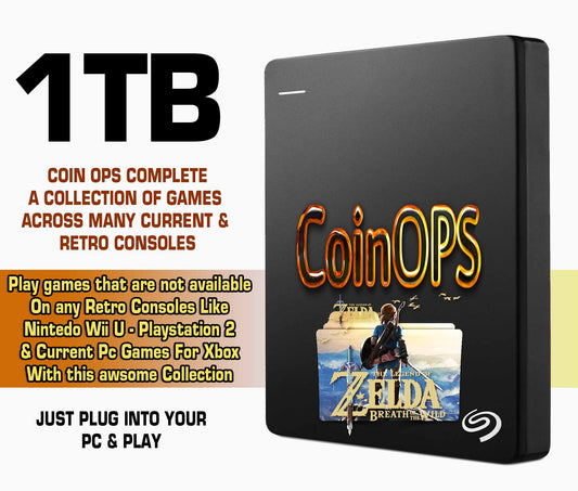 Ultimate CoinOps Arcade Collection! Up to 1TB USB Stick Plug and Play!